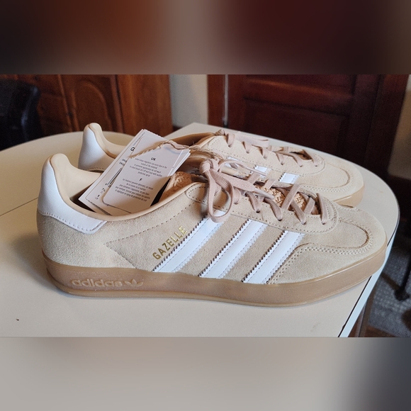 adidas Shoes - Adidas Gazelle Beige Sneakers